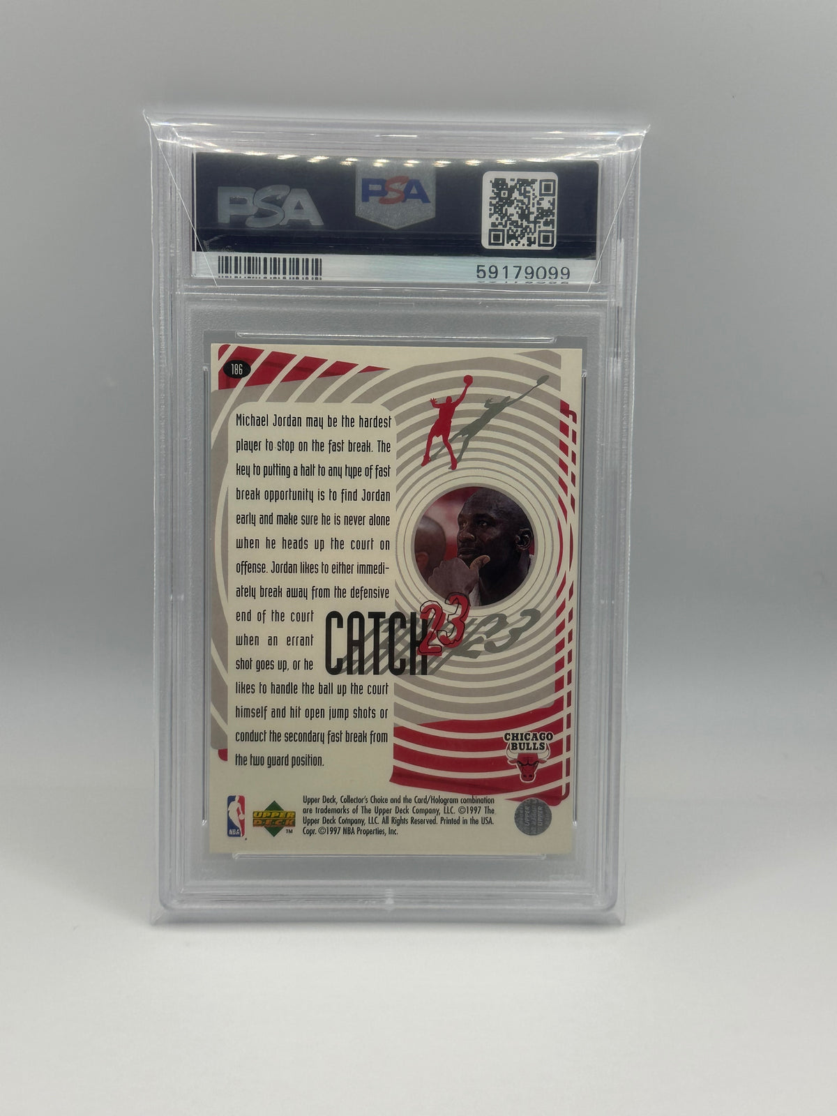 Michael Jordan 19957 Catch 23 Fast Break PSA 9