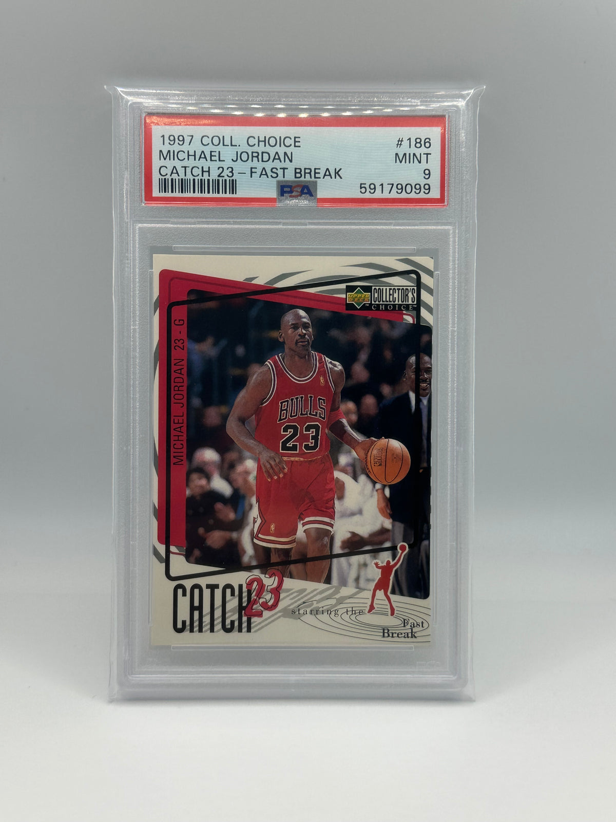 Michael Jordan 19957 Catch 23 Fast Break PSA 9